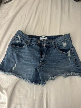 RSQ Blue Distressed Denim Jean Shorts